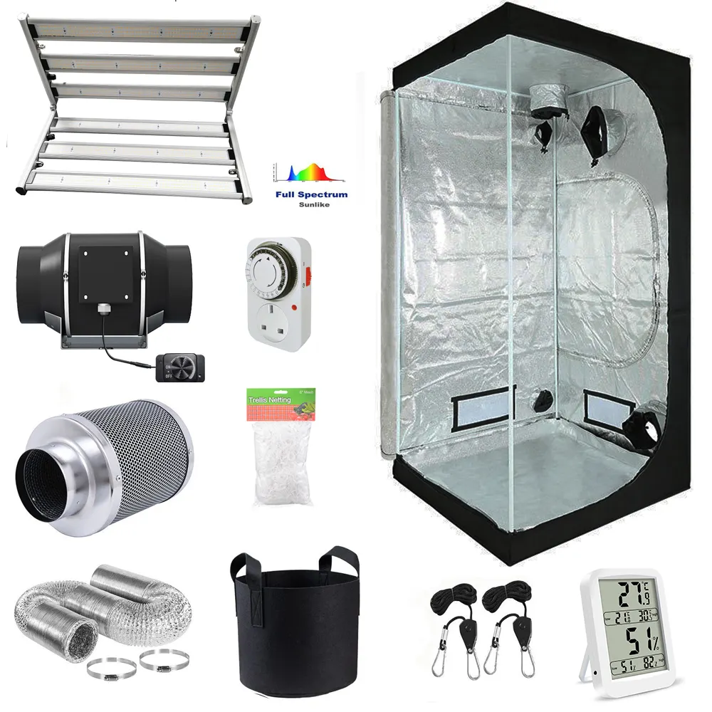 2024 Good Price Hydroponic Tent 600D Grow Indoor Complete Kit Grow Box for Garden Grow