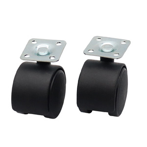 Shengyuan Silent Universal Caster <b>Wheels</b> 1.25 Inch Flat Plate Type <b>For</b> Furniture <b>Tables</b> Cabinets Chairs - Product Image 4