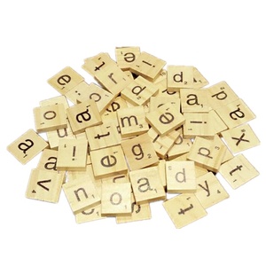 HY Wooden <strong>Alphabet</strong> <strong>S</strong> Crabbles Tiles A-Z (All Letters Included) Capital Mixed Letters Lowercase Letters Numbers 1.8x2cm for - Product Image 5