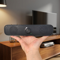 Leistungsstarke Stereo 2.0-Kanal USB-betriebene Kompakte Soundbar Kabelgebundene Computer-Audiobar mit Aux-Eingang Lautstärkeregler Dual
