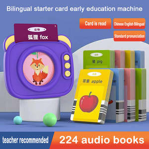 2025 <span class=keywords><strong>Sagesse</strong></span> Fun Parler Cartes Flash Machine Style Musical Anglais Arabe Français Langue Apprentissage Jouet avec Batterie Au Lithium OEM - Product Image 5