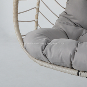 Leisure Outdoor Metal Rattan Garden Hanging Chair Indoor Living Room <b>Swing</b> Chair Rope Folding Furniture Chair - Product Image 3