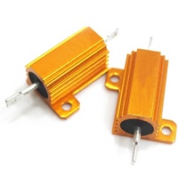 Resistencia de Potencia Bobinada de 25W 82R con Carcasa de Aluminio Dorado RX24