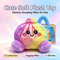Nouvelle Peluche Anti-Stress Mignonne en Forme de Boulette avec Rembourrage en Coton PP, Design Brodé, Douce, Nouveauté, Cadeau de Collection