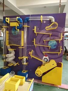 Jeux de mur interactifs personnalisés avec balles, jouets tubulaires sensoriels, équipement de terrain de jeu intérieur, équipement de parc d'attractions, garantie 1 an - Product Image 5