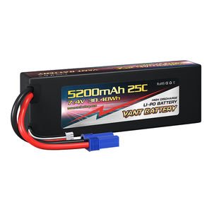 VANT 2S 5200mAh 25C 7.4V 리포 배터리, 1/8 1/10 RC 자동차 트럭용 XT60 커넥터 포함 하드 케이스 리포 - Product Image 6
