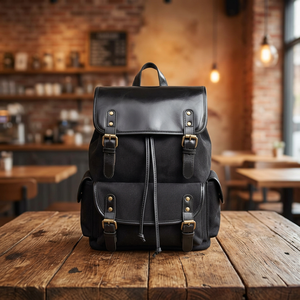 Sacs messagers pour ordinateur portable en cuir véritable écologique personnalisés B S International, design imperméable à bandoulière, pour femmes - Product Image 1