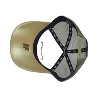 Casquettes de camionneur 5 panneaux personnalisées avec logo, design tendance, en maille 100 % polyester, avec patch brodé, casquette de sport pour usage extérieur et décontracté