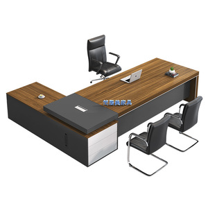 Executive <b>Desk</b> JM-5372 Artificial Board Storage Cabinet Office Furniture <b>Study</b> Room Commercial Space - Product Image 4