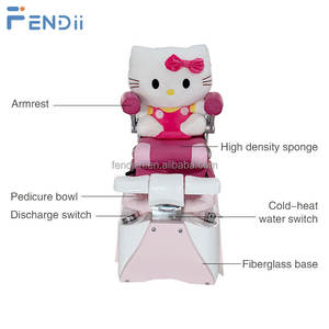 Sillón <span class=keywords><strong>de</strong></span> Pedicura Moderno para Niños, Color Rosa, con Respaldo Ajustable y sin Tuberías, para Uso en Salones <span class=keywords><strong>de</strong></span> <span class=keywords><strong>Uñas</strong></span> - Product Image 6