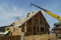 Kit de maison préfabriquée en panneaux SIP OSB, kit de maison en panneaux isolés structurels pour assemblage hors site, construction résidentielle écoénergétique