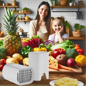 Machine manuelle en plastique pour couper les frites, coupe-pommes de terre, coupe-frites - Product Image 6
