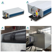 Unités de ventilation à eau froide 36000 Btu avec conduit dissimulé et boîtier d'air de retour pour projets CVC commerciaux, hôtels et écoles