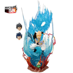 Nuevo LS Wugita Draguns Balls PVC Gogeta Anime figura luz 29cm Super Saiyan Manual decoración modelo luminiscente Anime figura - Product Image 1