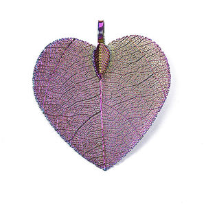 Ювелирные изделия, подвеска, ожерелье, женское большое ожерелье в форме сердца, кулон из натуральных листьев, Подвески для изготовления ювелирных изделий - Product Image 6