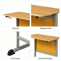 Meubles de classe écologiques en contreplaqué moderne, bureau d'apprentissage pour enfants, table d'étude ergonomique pour la maison, le bureau et la chambre