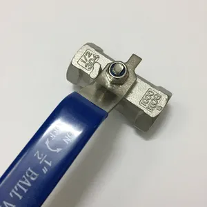 China Wholesale 1/2 Inch Stainless Steel SS304 1pc 1000 Wog Screwed 2 Way Npt Ball Valve Ball