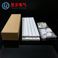 Kit de Accesorios para Ductos de Cableado de PVC Duradero de 25 x 16 mm, 40 mm, para Protección de Tuberías en Pisos