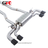 Sistem Knalpot Katup Elektrik untuk BMW M5 G90 4.4L V8 2024+ Pipa Knalpot Catback dengan 4x Ujung Karbon 3.5 Inci