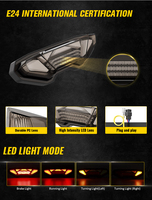 Feux arrière de moto LED pour Yamaha 2014 ~ 2016 MT-09 2015 ~ 2018 Tracer Accessoires d'éclairage FJ-09
