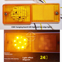 Feux latéraux hauts et bas pour remorque de camion 24V. Feux latéraux LED pour remorque CIMC (Feux latéraux CIMC d'origine de haute qualité) NG09207