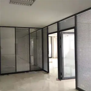 Ebunge Partition Schall dichtes Büro trennwand system Aluminium glas Trennwand Hersteller