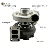 Turbocompressore 730505-0001 per Escavatore Doosan DH300-7 DE08, Gruppo Turbo Completo per Motore Diesel, Ricambio Aftermarket