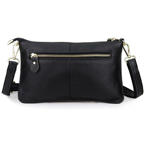 Sac à bandoulière en cuir véritable pour femme, pochette de téléphone, sac à main, sac messager <span class=keywords><strong>carré</strong></span> horizontal pour femme - Product Image 4