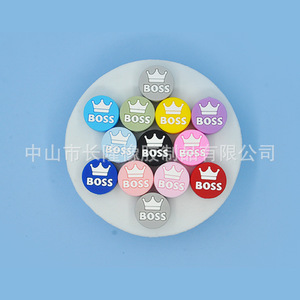 Cuentas de silicona Boss Crown, cuentas redondas sueltas para hacer pulseras, duración de más de 3 meses - Product Image 2