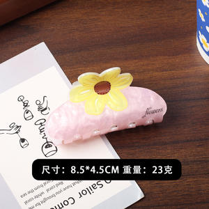 กิ๊บติดผมอะคริลิคสไตล์เกาหลีน่ารัก วินเทจ สำหรับงานปาร์ตี้ ตกแต่งผมสำหรับสาวๆ ขายส่ง ลายดอกไม้หวานๆ - Product Image 6