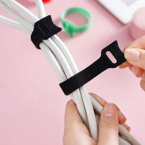 Al por mayor Bridas de nailon ecológicas reutilizables, autoadhesivas de doble cara, ajustables, lavables, con cierre de gancho y bucle de doble cara - Product Image 3