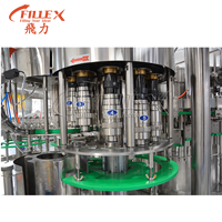 Machine automatique 3 en 1 pour le rinçage, le remplissage et le bouchage des bouteilles de boissons gazeuses