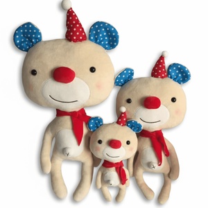 Toptan noel Elk peluş oyuncak geyik fil maymun ayı aslan dolması hayvan bebekler tatil atmosfer sahne hediye çocuklar için - Product Image 3