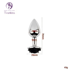 Tapones anales min Rose, juguete sexual Anal para adultos, Material de aleación de <span class=keywords><strong>aluminio</strong></span> insertado en el <span class=keywords><strong>ano</strong></span> para estimulación, dilatación, tapones de cola de trasero - Product Image 4