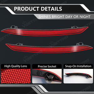 Accessoire automobile directement de l'usine, réflecteur de pare-chocs arrière pour <span class=keywords><strong>Volvo</strong></span> <span class=keywords><strong>XC90</strong></span> 2016 2017 2018 2019 2020 2021 2022 <span class=keywords><strong>2023</strong></span> 2024 2025, sans ampoule - Product Image 2