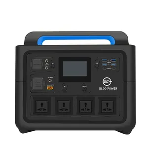 Bloopower centrale électrique Portable 2000W Lipo fer Phosphate Mobile pour système de générateur alimenté par panne de courant batterie de Camping