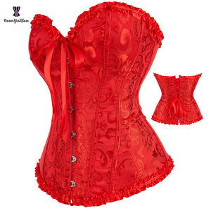 10 가지 색상 가능 플러스 사이즈 패션 코르셋 빈티지 고딕 코르셋 뷔스티에와 코르셋 여성용 빅토리아 - Product Image 4