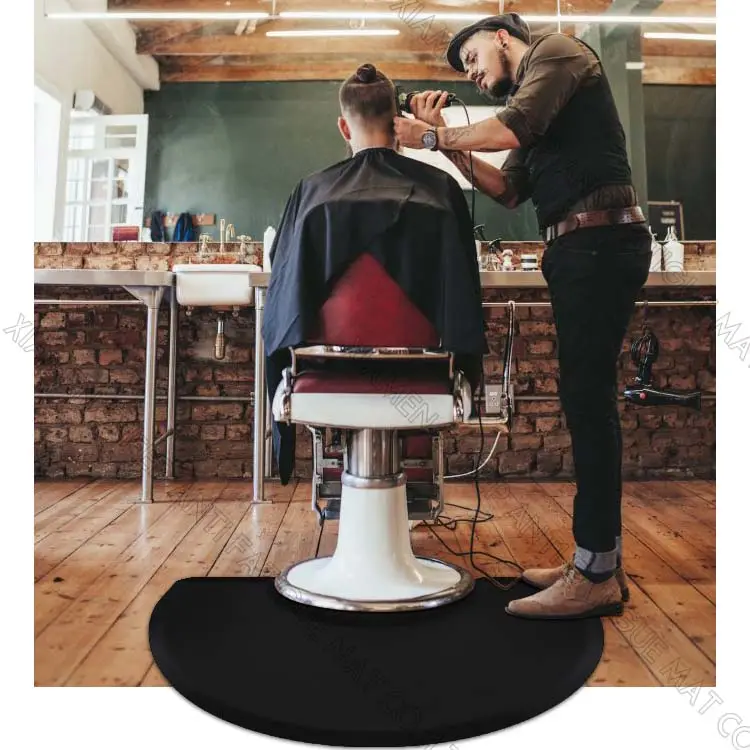 Tapete antifadiga para barbeiro, tapete de barba anti-fadiga para salão de beleza e cabeleireiro, estação de barbeiro para cadeira de barbeiro