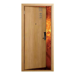 Approved Modern Wooden Fire Resistant Fireproof <strong>Door</strong> Finished for Dining Apartment Hotel Use Commercial Interior Single <strong>Leaf</strong> - Product Image 2