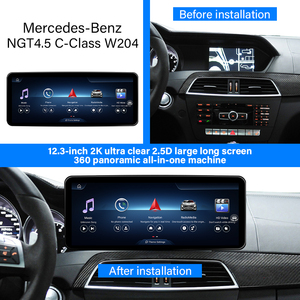 Écran de voiture Android 12,3'' pour <span class=keywords><strong>Mercedes</strong></span>-Benz Classe C 4.5 W204, 2400x900+2K, <span class=keywords><strong>GPS</strong></span>, 8 Go de stockage, Android Auto, CarPlay, 4G WIFI - Product Image 2