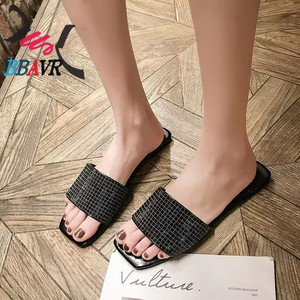 Sandalias de Moda para Mujer, Verano 2019, Nuevas, con Suela Plana, Estilo Coreano, con Pedrería, Modernas - Product Image 6
