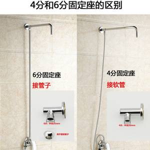 Support de fixation en T en cuivre pour pommeau de douche suspendu avec tige de fixation encastrée/en surface et tuyaux de plomberie – Catégorie de produit - Product Image 2