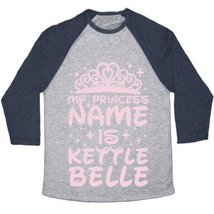 My Princess Name Is Kettle Belle Unisex Tri-Blend <b>Baseball</b> <b>Tee</b> - Product Image 5