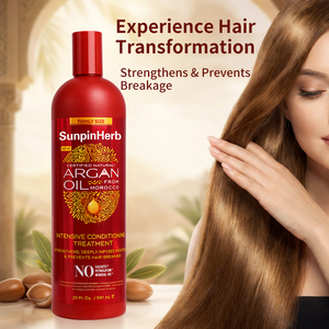 Crème de soin intensif à l'huile d'argan du Maroc pour cheveux bouclés et crépus, hydratation et réparation - Product Image 6