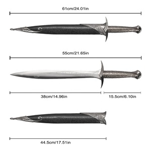 Réplica de Arma de Cosplay de 61 cm, Cuchillo de El <span class=keywords><strong>Hobbit</strong></span>, El Señor de los Anillos, Réplica de Espada Real Balde Sting 440ss - Product Image 2