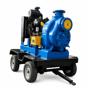 Pompe auto-amorçante LANCO série P pour moteur diesel, montée sur remorque, mobile, 2-12 pouces, pour contrôle des inondations et drainage - Product Image 1