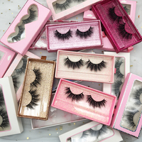 Grosir Kustom Logo Lash Kasus Bulu Mata Sutra Klasik 10 Pasang Premium Silk Curly Faux Mink Bulu Mata Vegan