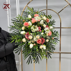 ZKAI Arreglo Floral Realista de Seda para Ataúd, Centro de Mesa Floral Funerario, Arreglo Artificial de Condolencias para Ataúd, Servicio Conmemorativo en Interiores - Product Image 2