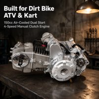 Moteur de moto complet 150cc refroidi par air, démarrage électrique et à manivelle, embrayage – Fourniture en gros pour fabricants