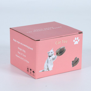 Rascador para Gatos en Forma de C, Cartón Corrugado, Juguete Resistente para Gatos, Opciones de Color Rosa, Negro y Blanco - Product Image 3